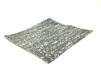 Miniature Dollhouse Area Rug - Light Medium Teal Gray White