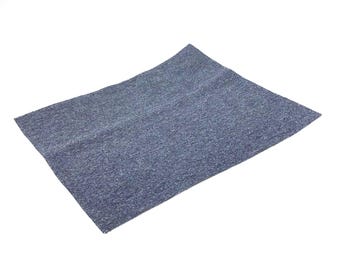Miniature Dollhouse Area Rug - Light Medium Blue