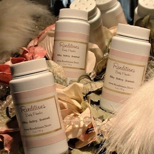Set of THREE - Scented Powder ~ Select THREE Scents ~ Women Dusting Body Bath Powder