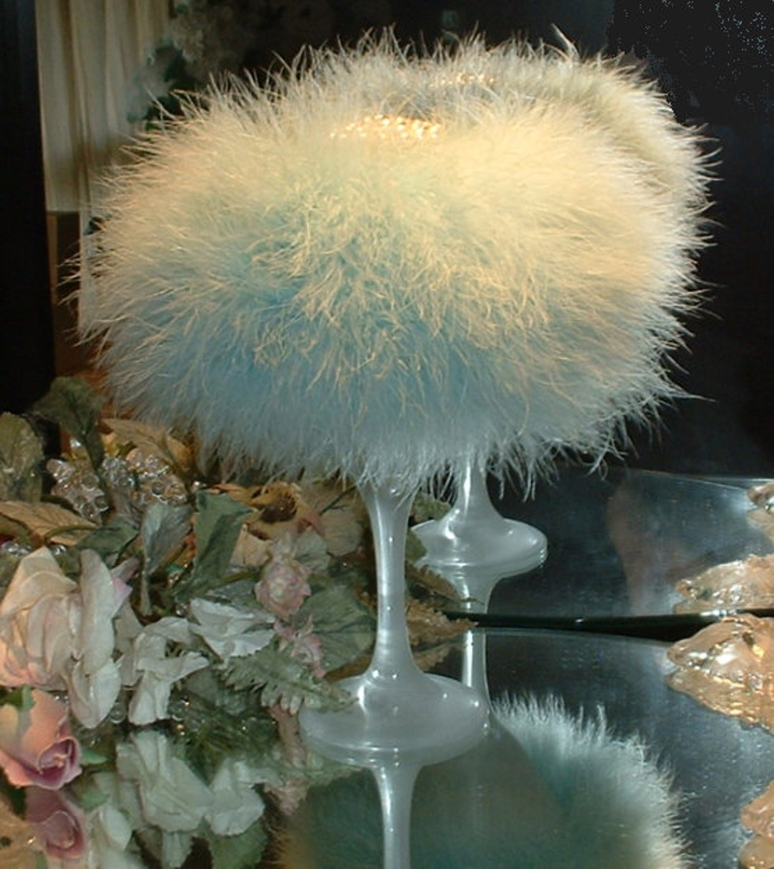 Hortensie 6 oz Duftstaubpulver mit Perlengriff Puff und | Etsy