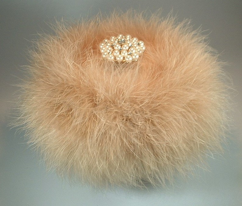 Powder Puff Body Dusting Powder Puff Beige Puff Trimmed in Etsy