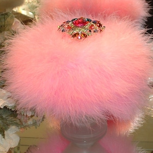 La Vanilla ~ 6 oz Scented Dusting Powder w/ Rhinestone Handle Puff & Glass Stand by Renditions