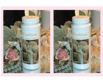 Set of TWO 6 oz Canisters - Scented Powder ~ Select Two Scents ~ Women Dusting Body Bath Powder