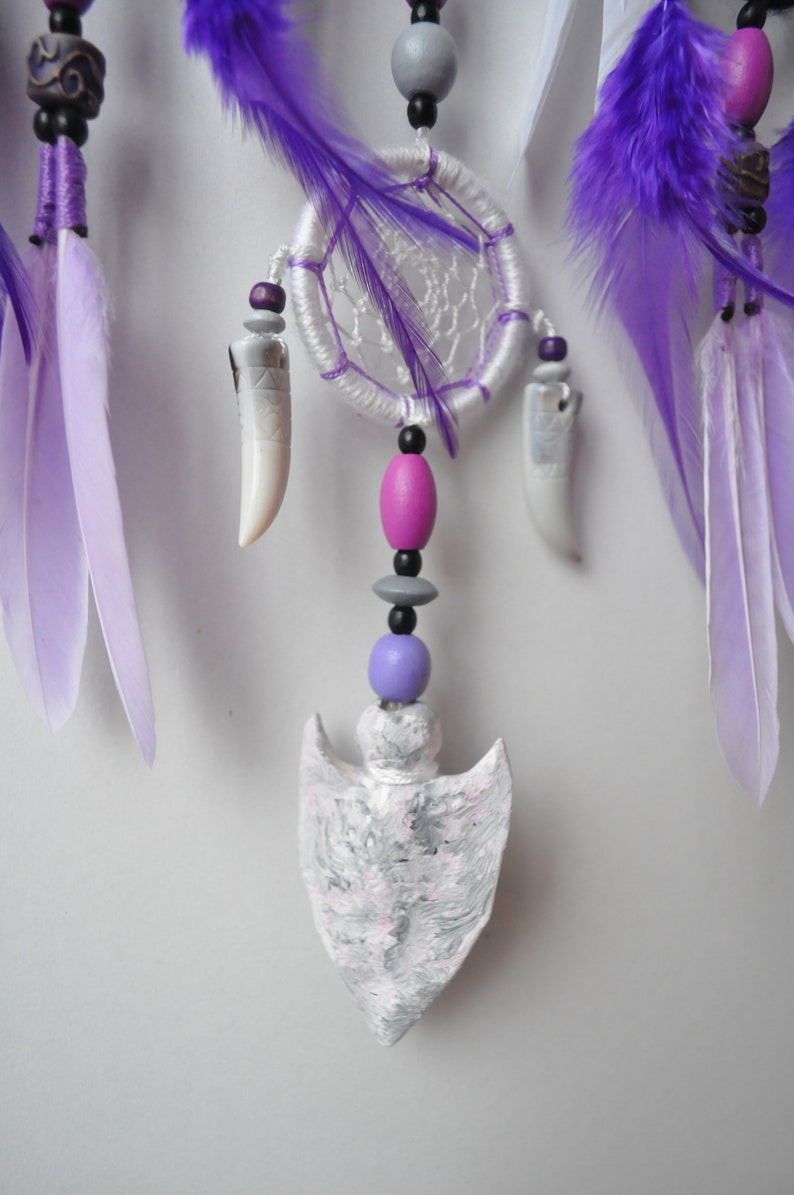 Wolf Dream Catcher Large Wall Hanging Animal Totem Etsy