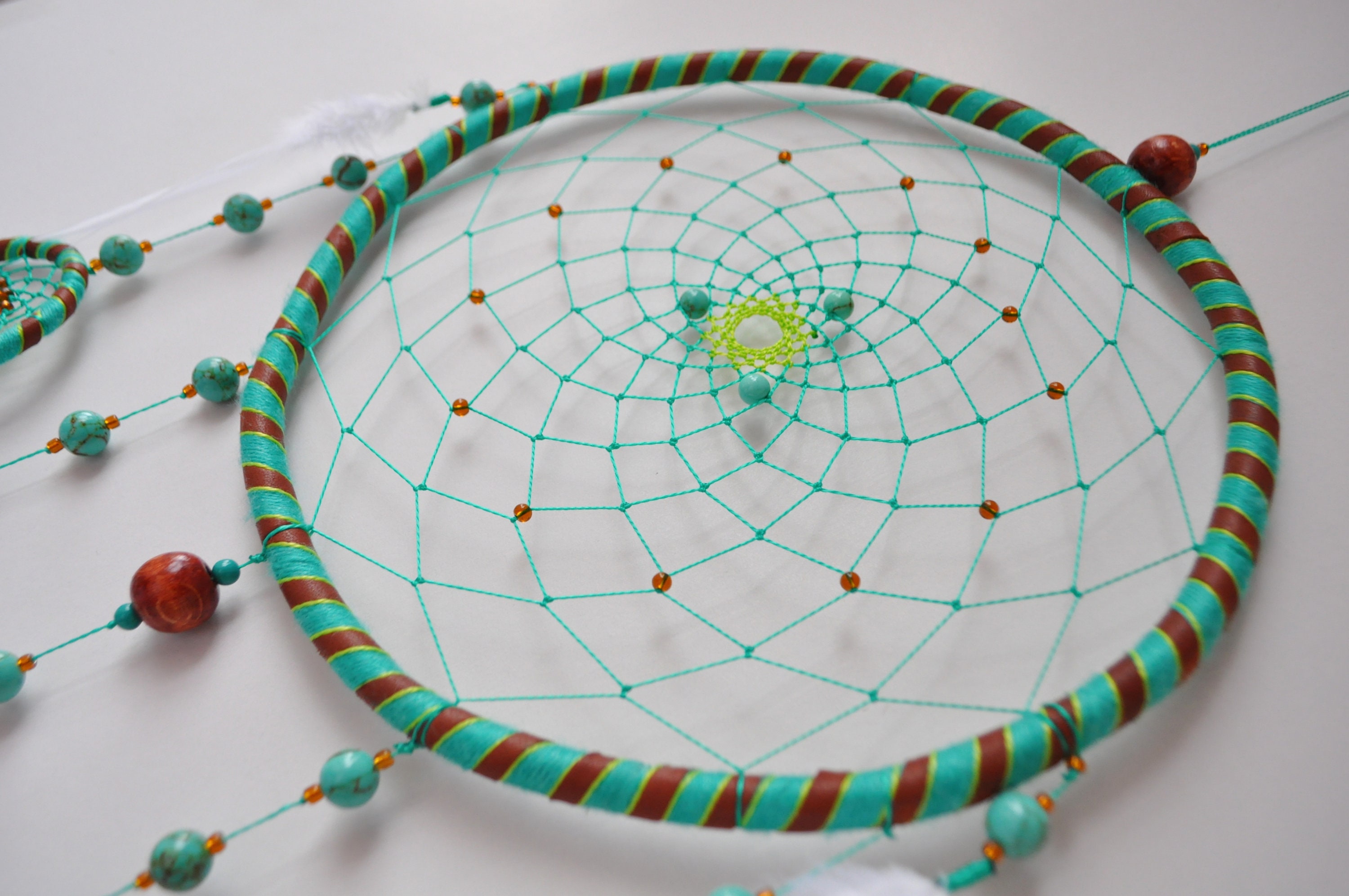 Extra Large Dream Catcher Turquoise Huge Dreamcatcher Wall - Etsy