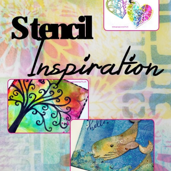 E-Book 'StencilInspiration' Videotutorial and Artworks with my stencils