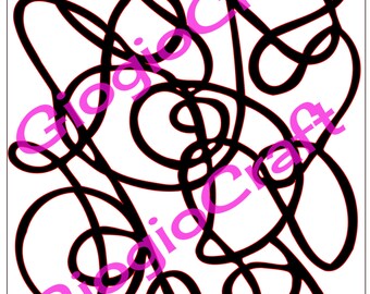 Stencil /'Vintage Elements/' 8 Reusable Laser-Cut Kraft Cardstock for MixedMedia ArtJournal Scrapbooking