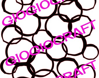 Stencil /'Vintage Elements/' 8 Reusable Laser-Cut Kraft Cardstock for MixedMedia ArtJournal Scrapbooking