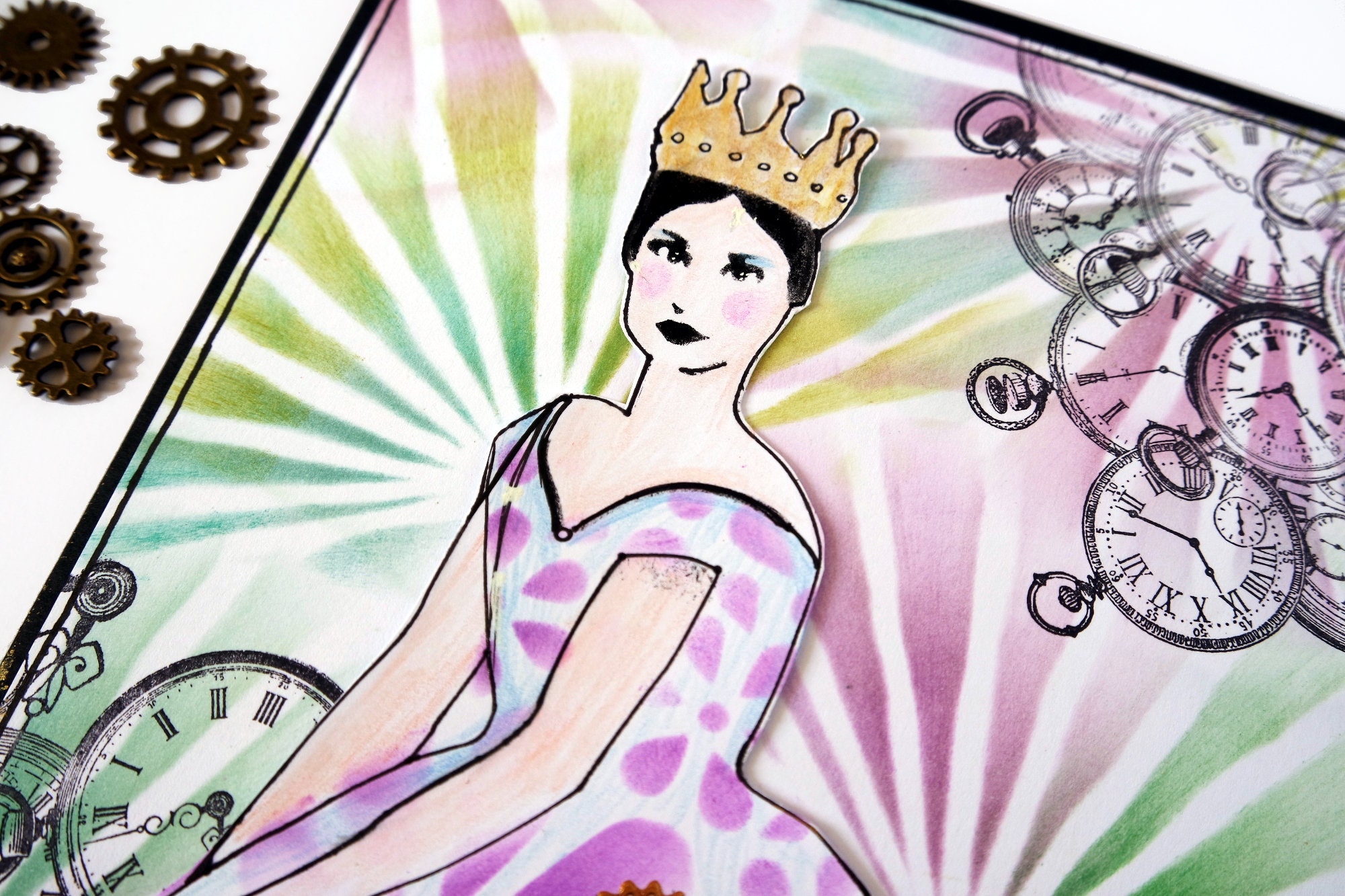 Stencil 'regina' Reusable Lasercut Mylar for Etsy