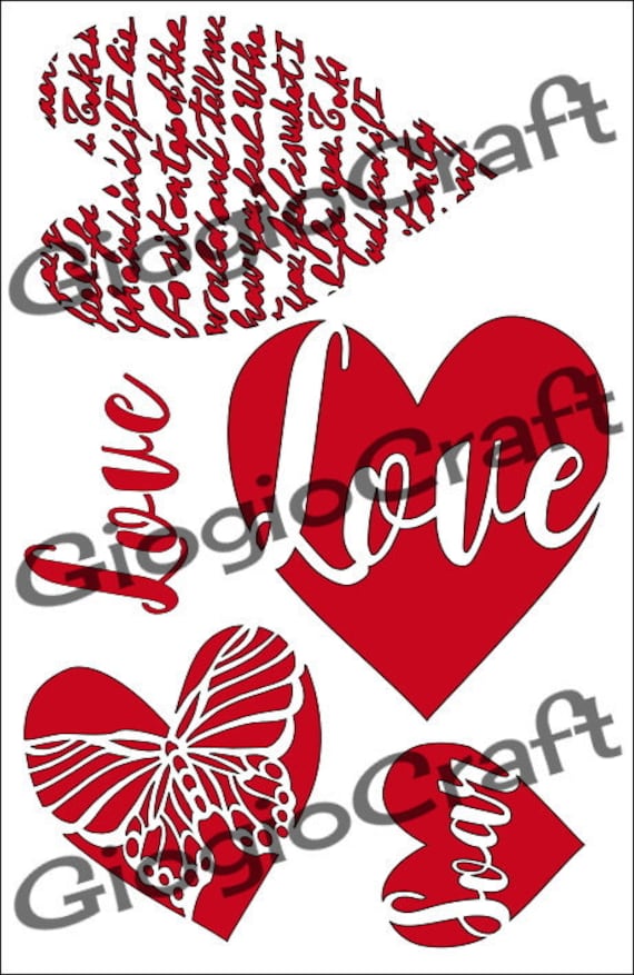 Stencil /'Vintage Elements/' 8 Reusable Laser-Cut Kraft Cardstock for MixedMedia ArtJournal Scrapbooking