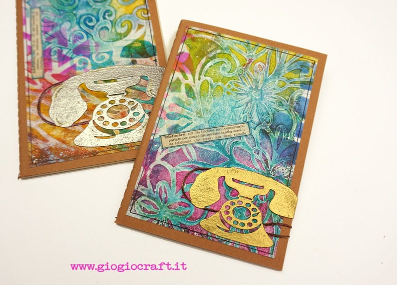 Stencil /'Vintage Elements/' 8 Reusable Laser-Cut Kraft Cardstock for MixedMedia ArtJournal Scrapbooking