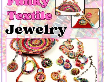 E-Book Video Tutorial "Funky Textile Jewelry" PDF Upcycling Fabric Technique