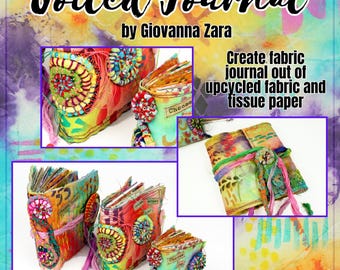 E-Book Video Tutorial "Upcycled Fabric Coiled Journal" PDF MarkMaking