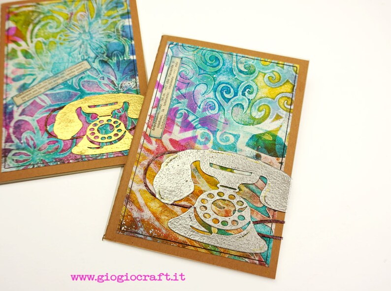 Stencil /'Vintage Elements/' 8 Reusable Laser-Cut Kraft Cardstock for MixedMedia ArtJournal Scrapbooking
