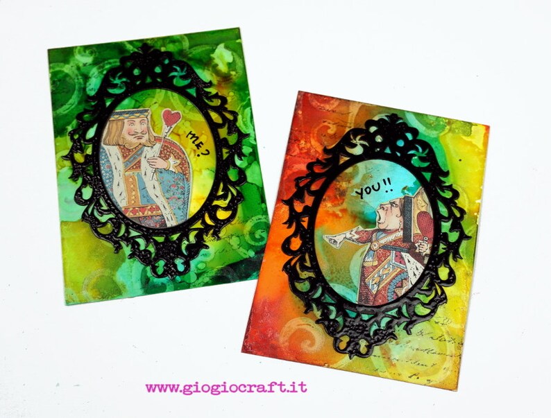 Stencil /'Vintage Elements/' 8 Reusable Laser-Cut Kraft Cardstock for MixedMedia ArtJournal Scrapbooking