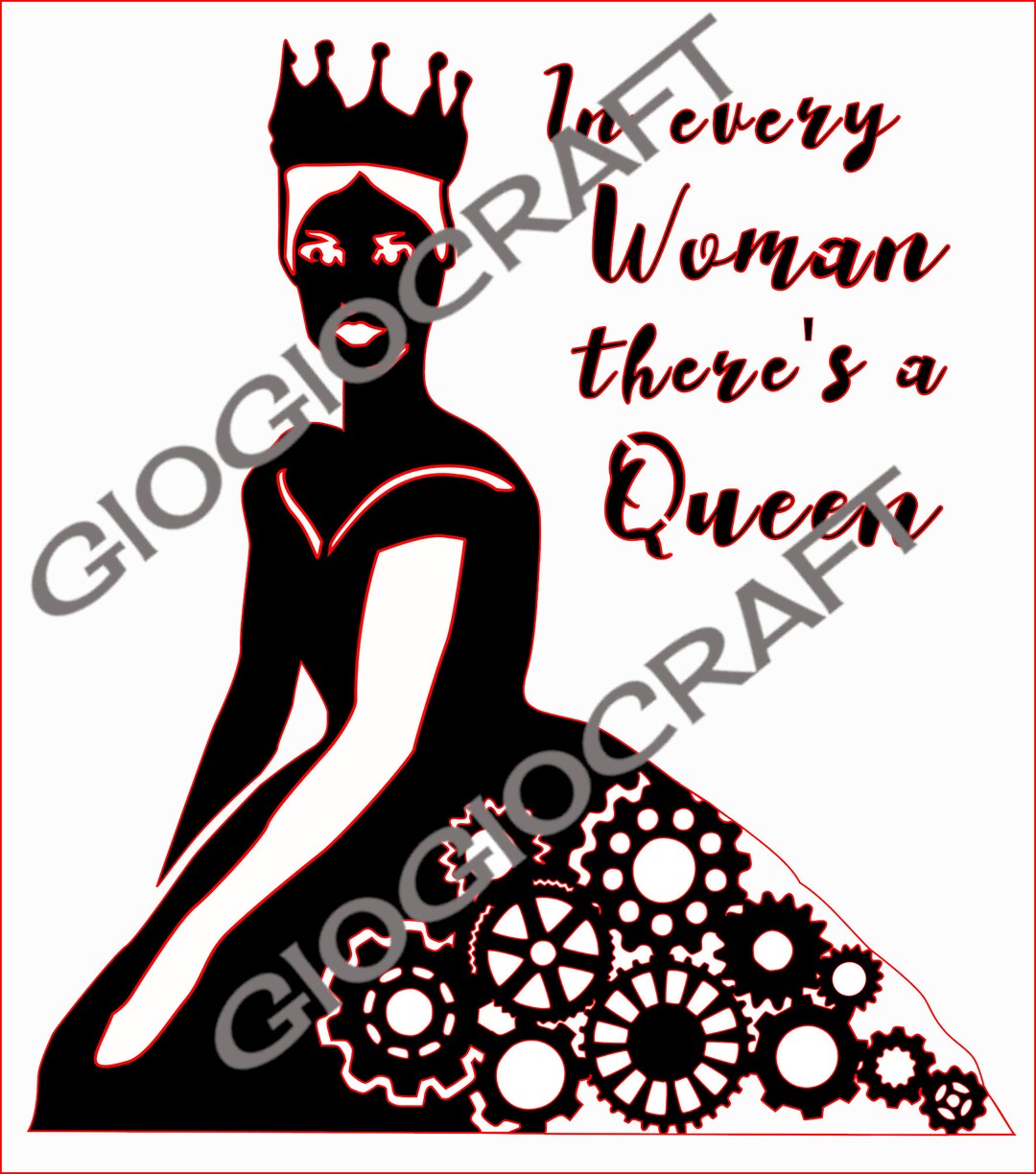 Stencil 'regina' Reusable Lasercut Mylar for Etsy