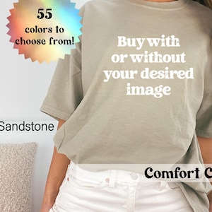 Comfort Colors T-shirt Blank Shirt, Wholesale 1717 Unisex Vintage Style Solid Plain T-Shirt Garment Dyed Heavyweight Shirt, 100% Cotton