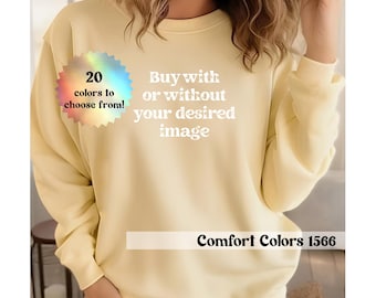 Comfort Colors Sweatshirt, Comfort Colors 1566 Crewneck Sweatshirt, Unisex Oversized Crewneck, Vintage Comfort Colors, Blank Sweatshirt