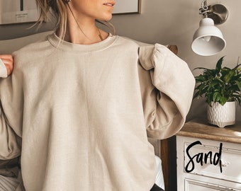 BLANK Gildan 18000 Crewneck Sweatshirt, Gildan 18000, Crewneck Sweatshirt, Blank Unisex Sweatshirt, Sweatshirt for Women, Pullover for Men