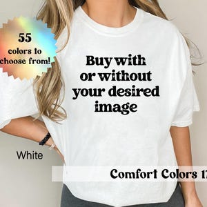 Comfort Colors T-shirt Blank Shirt, Wholesale 1717 Unisex Vintage Style Solid Plain T-Shirt Garment Dyed Heavyweight Shirt, 100% Cotton