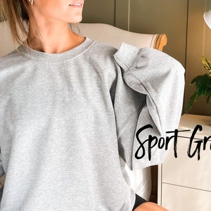 BLANK Gildan 18000 Crewneck Sweatshirt, Gildan 18000, Crewneck Sweatshirt, Blank Unisex Sweatshirt, Sweatshirt for Women, Pullover for Men