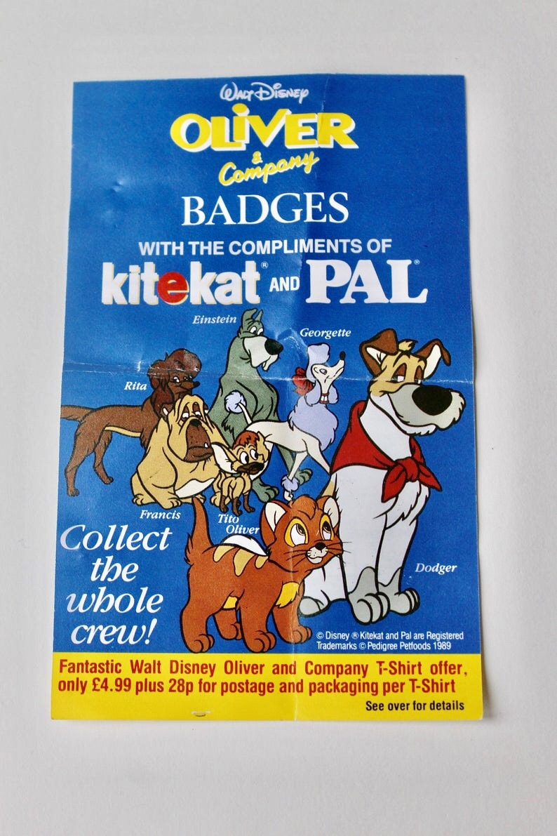 ビンテージ ディズニー オリバー フランシス バッジ。ウォルト