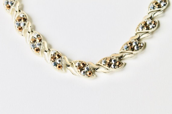 Vintage Corocraft gold connecting decollate neckl… - image 1