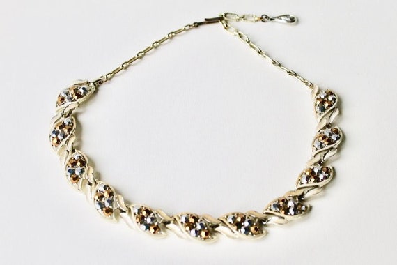 Vintage Corocraft gold connecting decollate neckl… - image 3