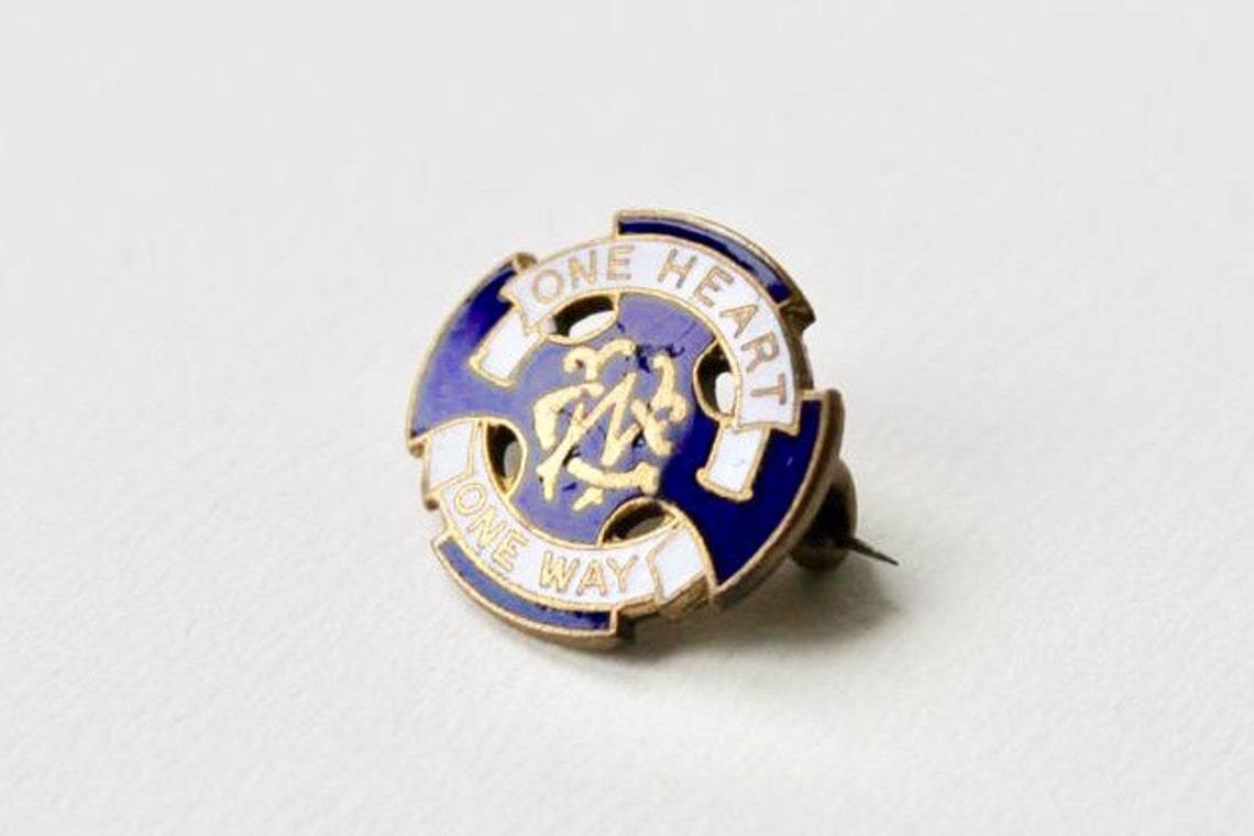 Vintage Christian Wesley Guild Enamel C Clasp Lapel Pin. One Navy ...