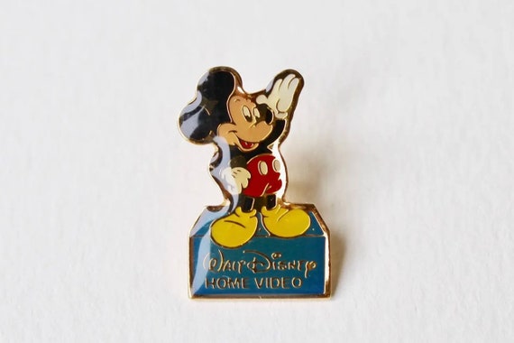 Vintage Mickey Mouse pin. Mickey Mouse Home video… - image 1