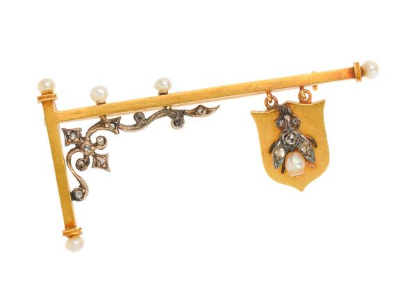 MARKED DOWN! Victorian 1880's Diamond Fly Swingin… - image 2