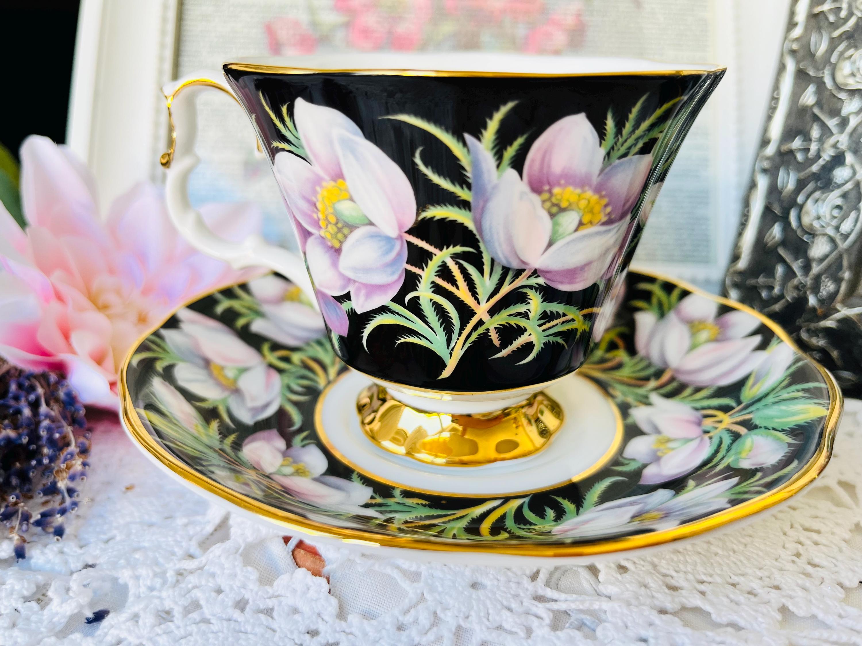 Royal Albert Prairie Crocus Teacup and Saucer, Vintage English