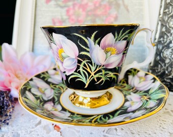Royal Albert Prairie Crocus Teacup and Saucer, Vintage English