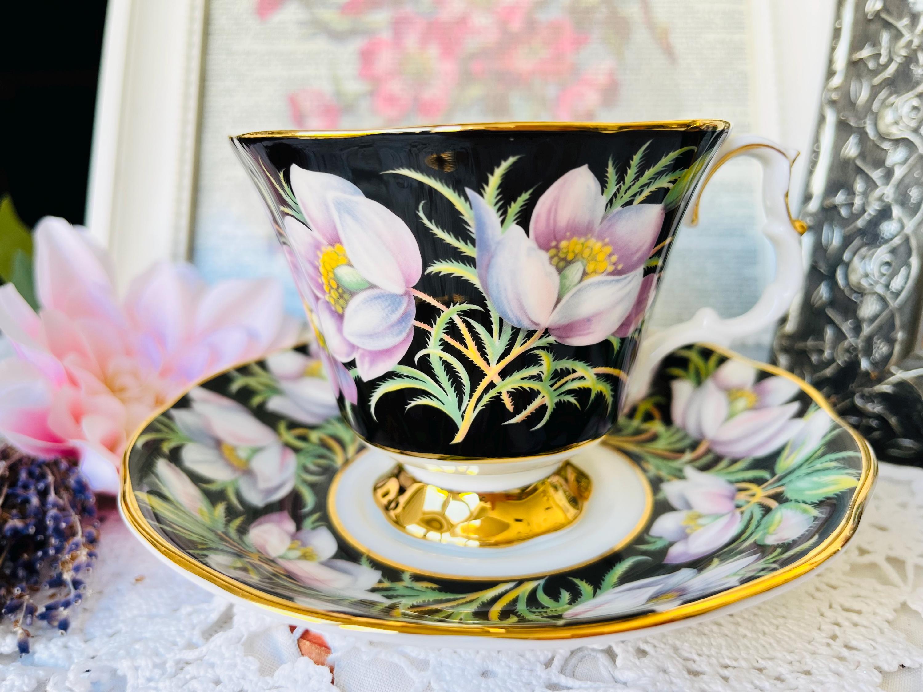 Royal Albert Prairie Crocus Teacup and Saucer, Vintage English