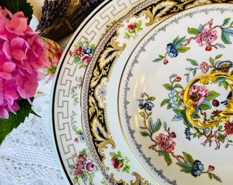 Floral 3 Tier Cake Stand by Royal Doulton, Foley, and Aynsley, Vintage English Tea Party Dessert Stand, Housewarming Gift