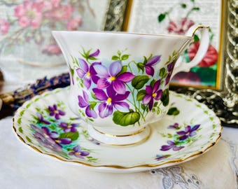 Royal Albert Tea Cup and Saucer , Flower Month Series , May