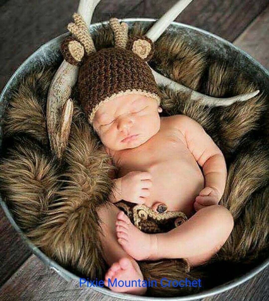Deer Outfit Deer Hat and Diaper Cover
