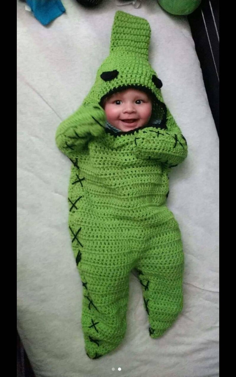 Oogie Boogie Baby Costume ,Oogie Boogie Baby Outfits ,Newborn Halloween ,Baby Costume ,Nightmare Before Christmas ,Halloween Costume /baby . image 8