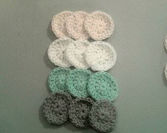 Reusable mini facial scrubbie pads Set of 12