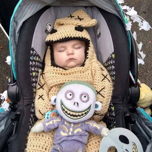 Oogie Boogie Baby Costume ,Oogie Boogie Baby Outfits ,Newborn Halloween ,Baby Costume ,Nightmare Before Christmas ,Halloween Costume /baby . image 5