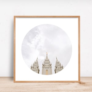 Salt Lake City Temple Circle Crop