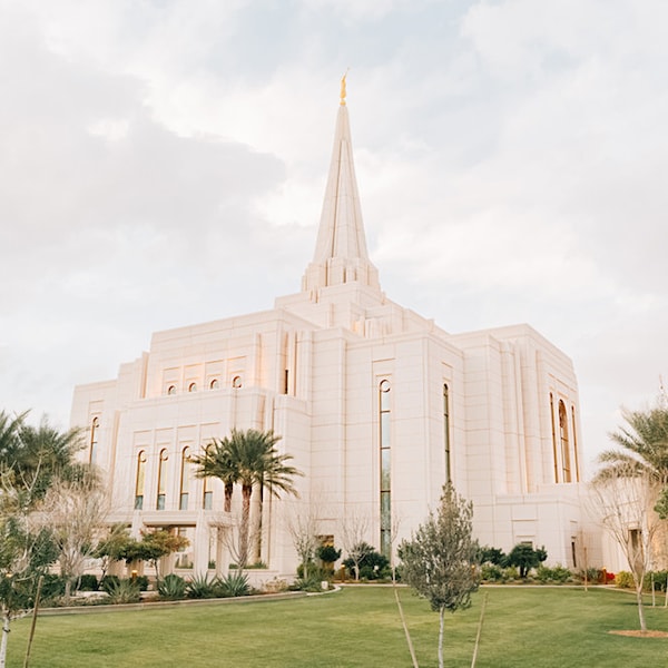 Gilbert Arizona Temple Sunset