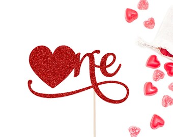 Heart cake topper | Etsy