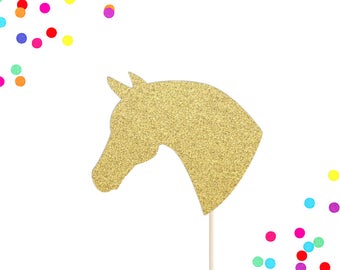 Horse cake topper | Etsy