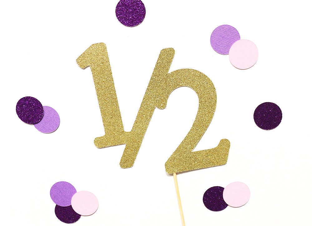 1 2 birthday topper