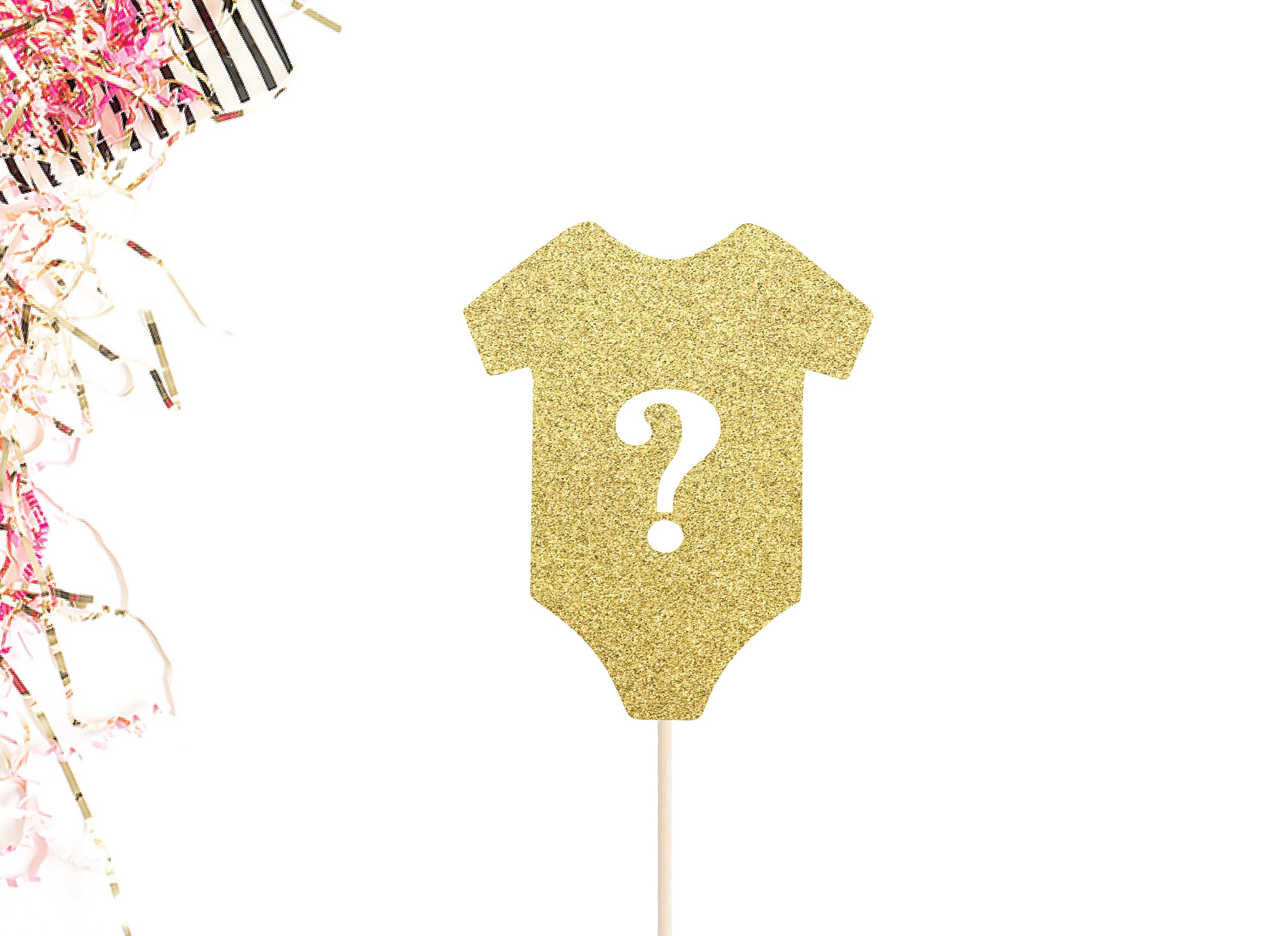 Gender Reveal Cake Topper Question Mark Cake Topper Baby Etsy