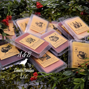Extra Scented Wax Melts in 3 oz Clamshell, Strong Scented Wax Melts, Long Lasting Scent, Bakery Scents, Spring Summer Fall Winter Fragrances