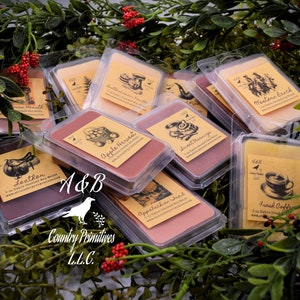 Extra Scented Wax Melts in 3 oz Clamshell, Strong Scented Wax Melts, Long Lasting Scent, Bakery Scents, Spring and Summer Fragrances