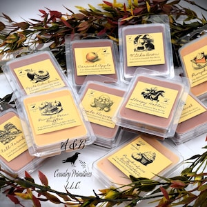Extra Scented Wax Melts in 3 oz Clamshell, Strong Scented Wax Melts, Long Lasting Scent, Bakery Scents, Christmas Fragrances