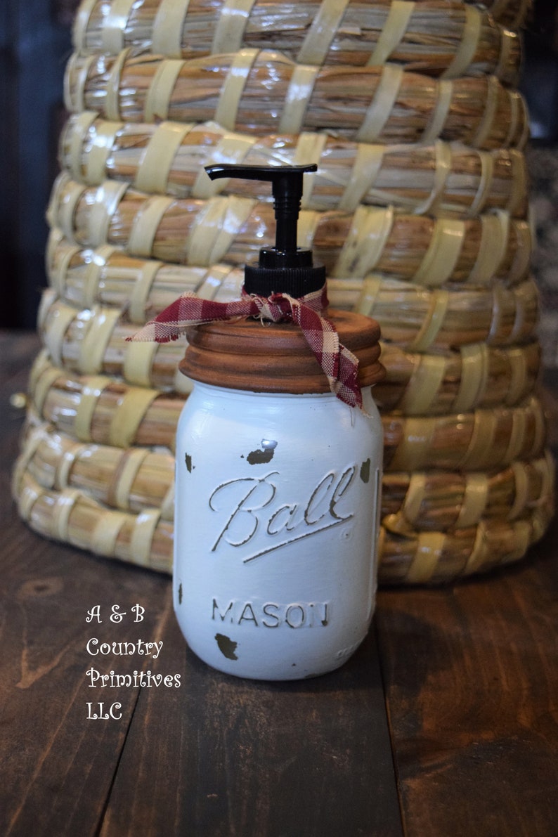 Customizable Painted Ball Mason Jar Soap Dispenser Choice of Etsy